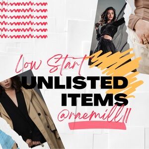 Low Start Unlisted Items - Final Sale. As is. No cancellations.